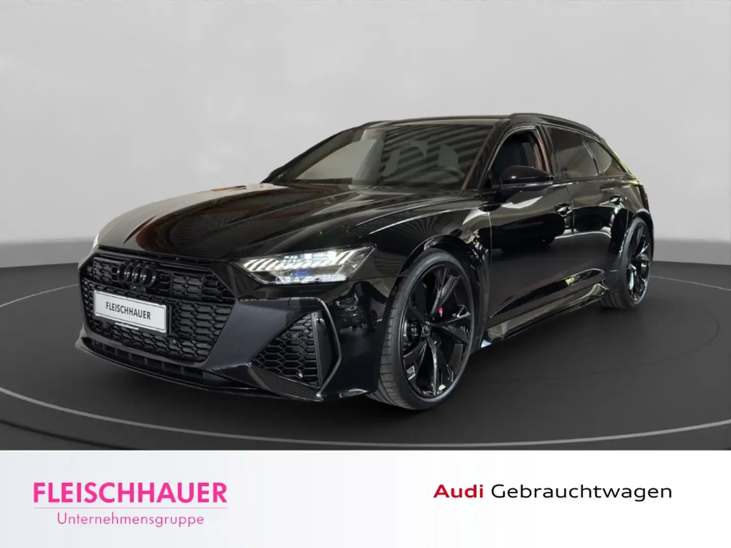 Audi RS6 4.0 TFSI quattro Luftfederung Pano Navi Leder Matr Negro - 1