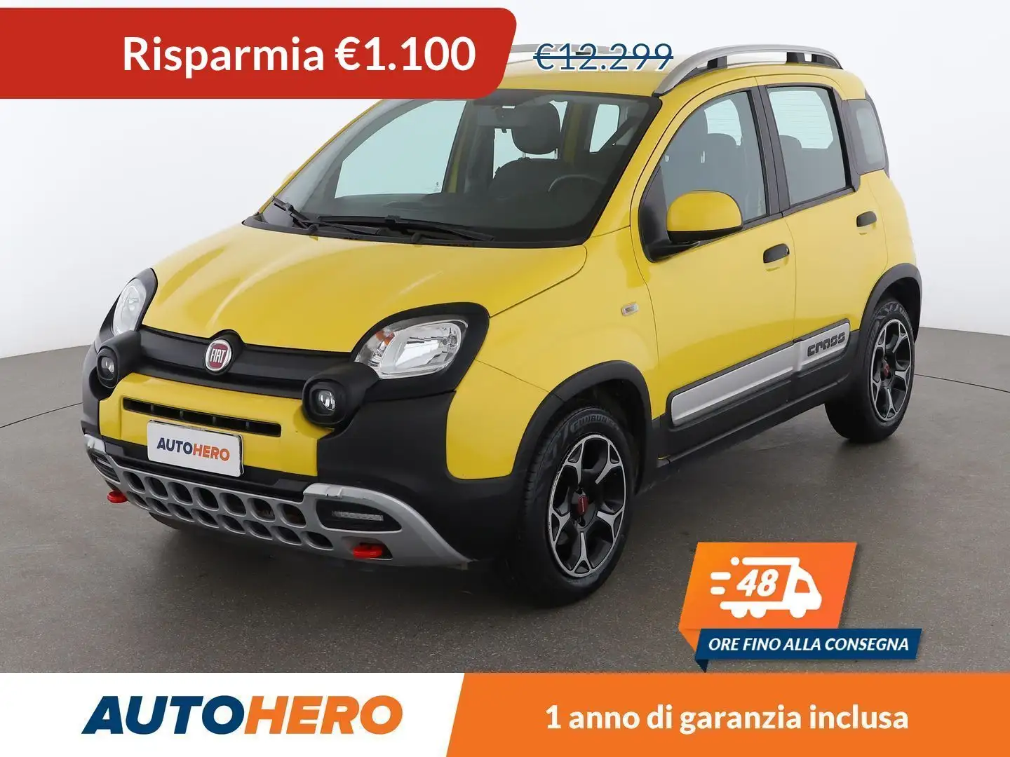 Fiat Panda 1.0 Mild-Hybrid City Cross MHEV Jaune - 1