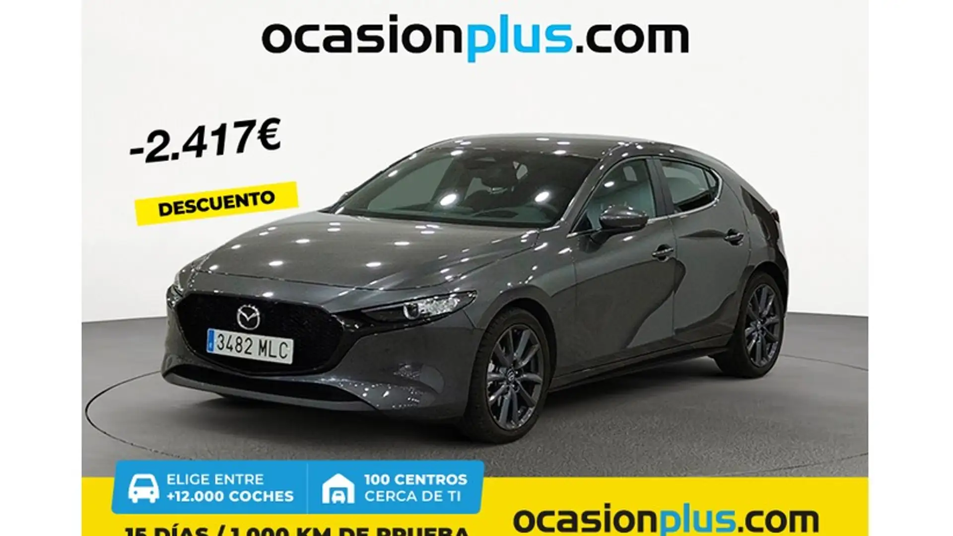 Mazda 3 2.0 e-Skyactiv-G Exclusive-line 110kW Gris - 1