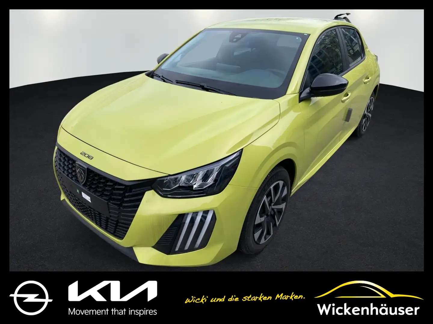 Peugeot 208 1.2 100 Style 1e LED SpurH AkustikGlas Gelb - 1