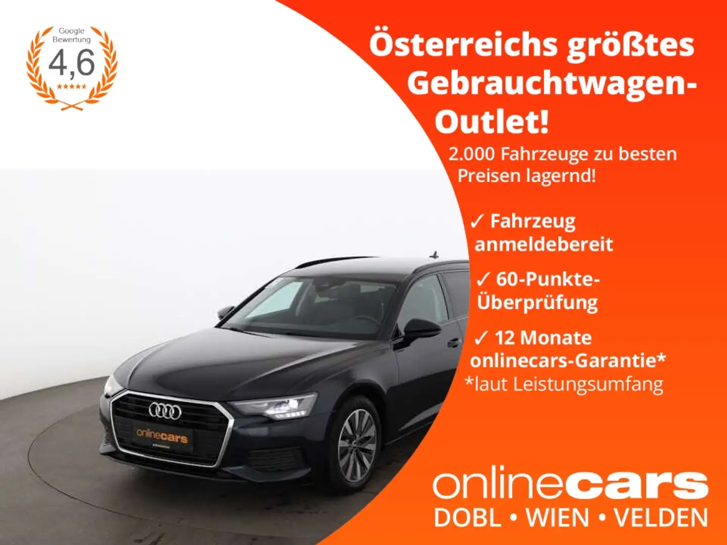 Audi A6 35 TDI Avant Aut LED LEDER NAVI R-CAM ASSIST Blau - 1