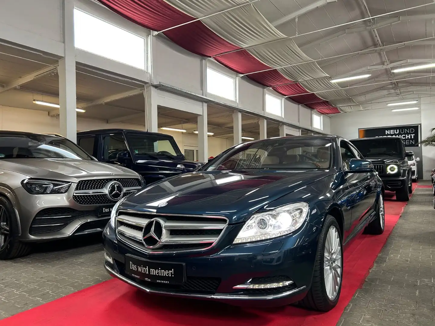 Mercedes-Benz CL 500 Coupe 4Matic*HU NEU*KD NEU*58.000 KM*VOLL Blau - 1