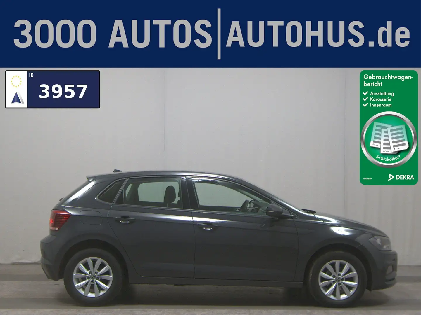 Volkswagen Polo 1.0 TSI Comf. Navi PDC ACC BT Gris - 1