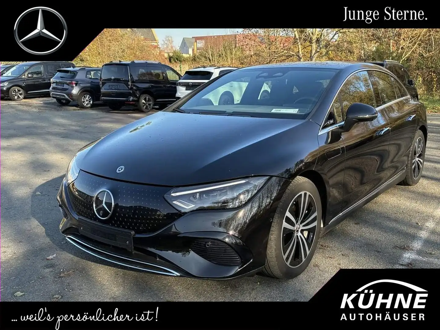 Mercedes-Benz EQE 350 Electric Art Premium Airmatic+AHK+22kW ! Schwarz - 1