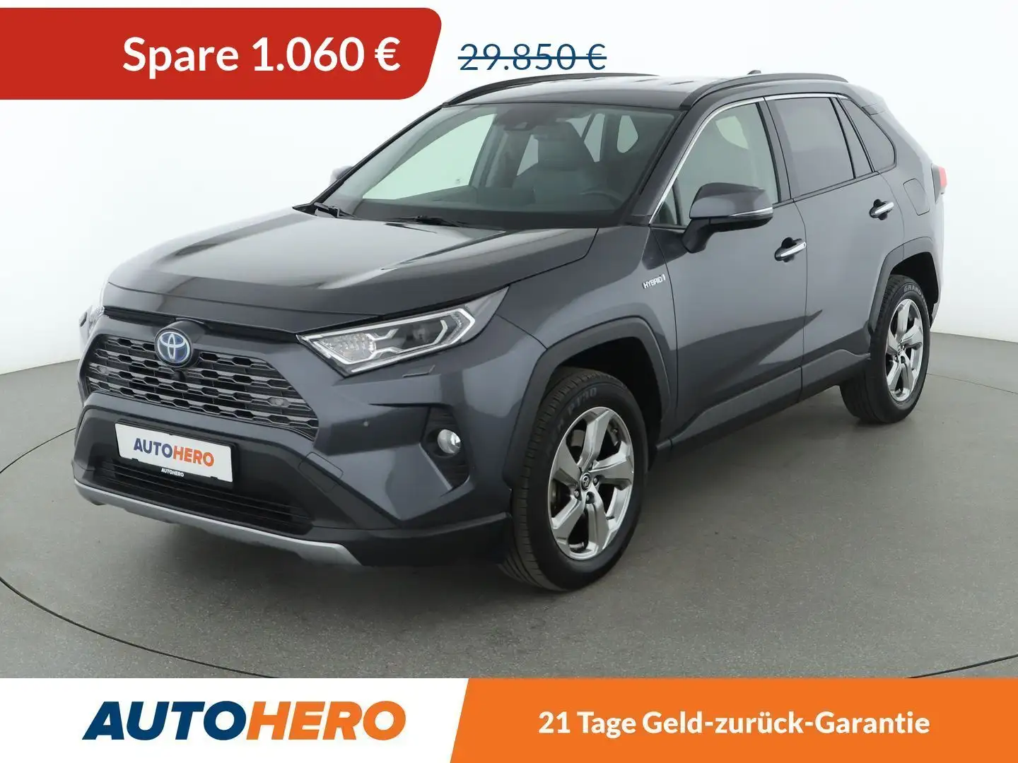 Toyota RAV 4 2.5 Hybrid 4x4 Lounge Aut*NAVI*LED*ACC*CAM*PDC*SHZ Gri - 1