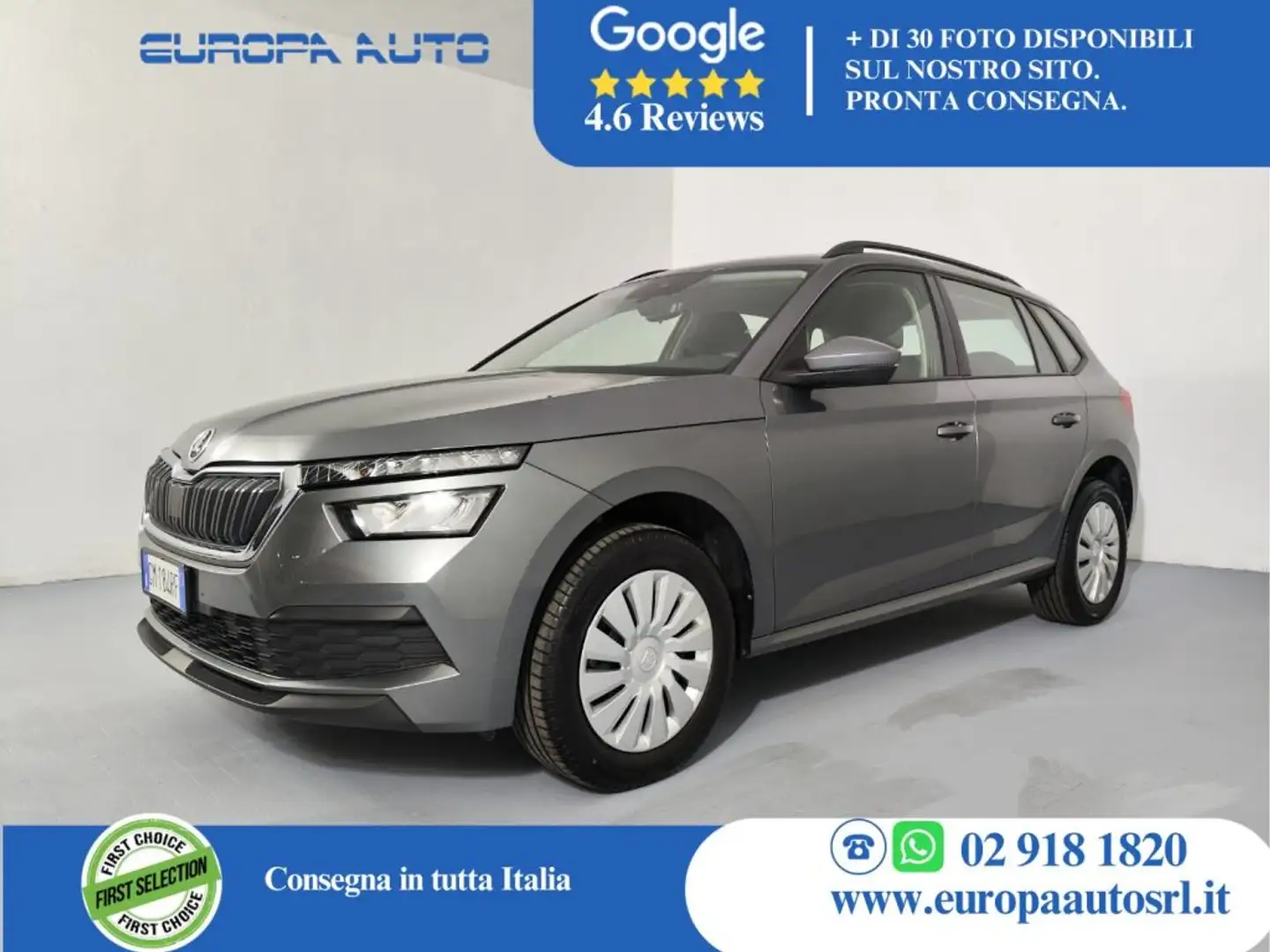Skoda Kamiq 1.0 TSI 95 CV Ambition Grigio - 1