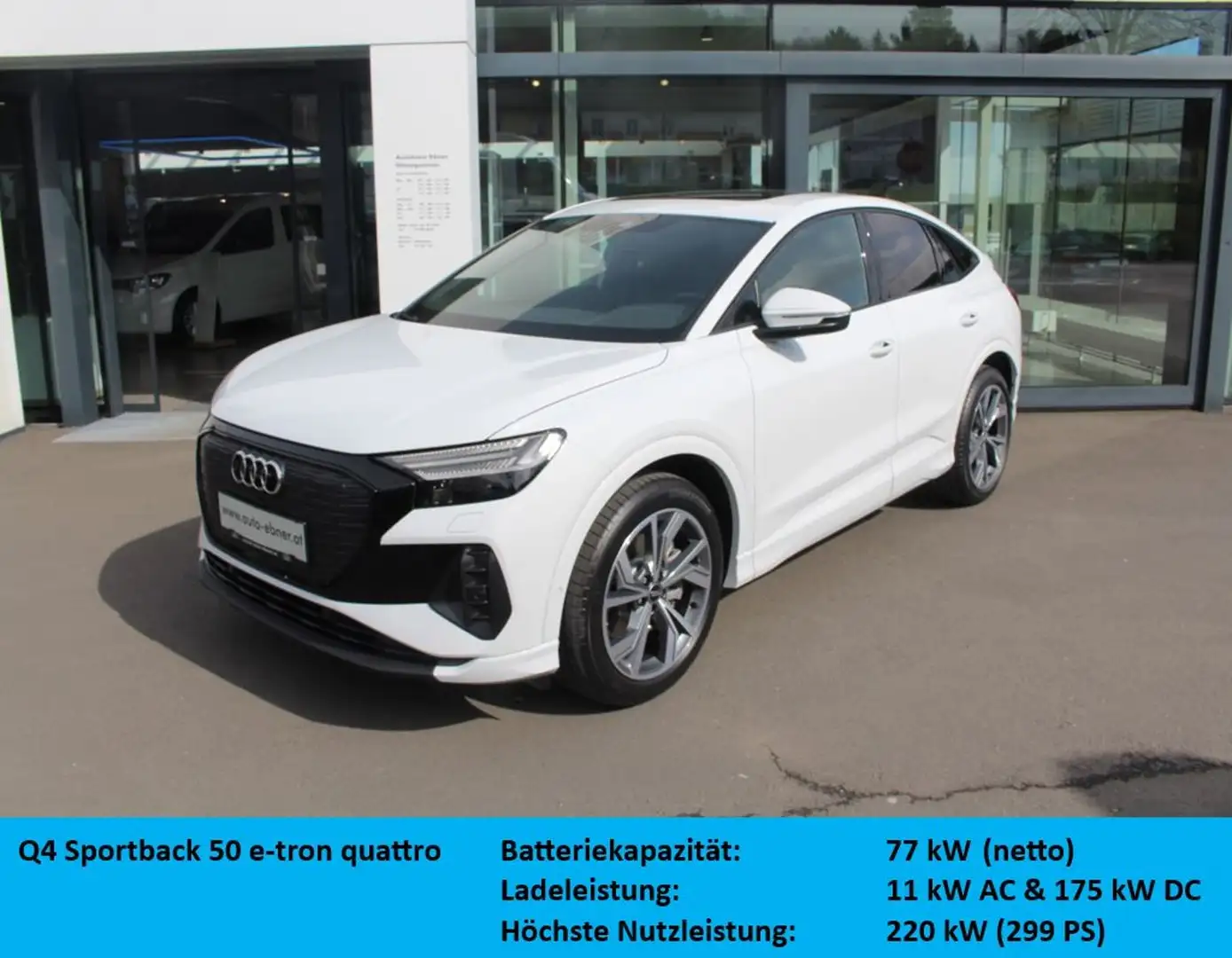Audi Q4 e-tron Audi Q4 Sportback 50 e-tron quattro Bianco - 1