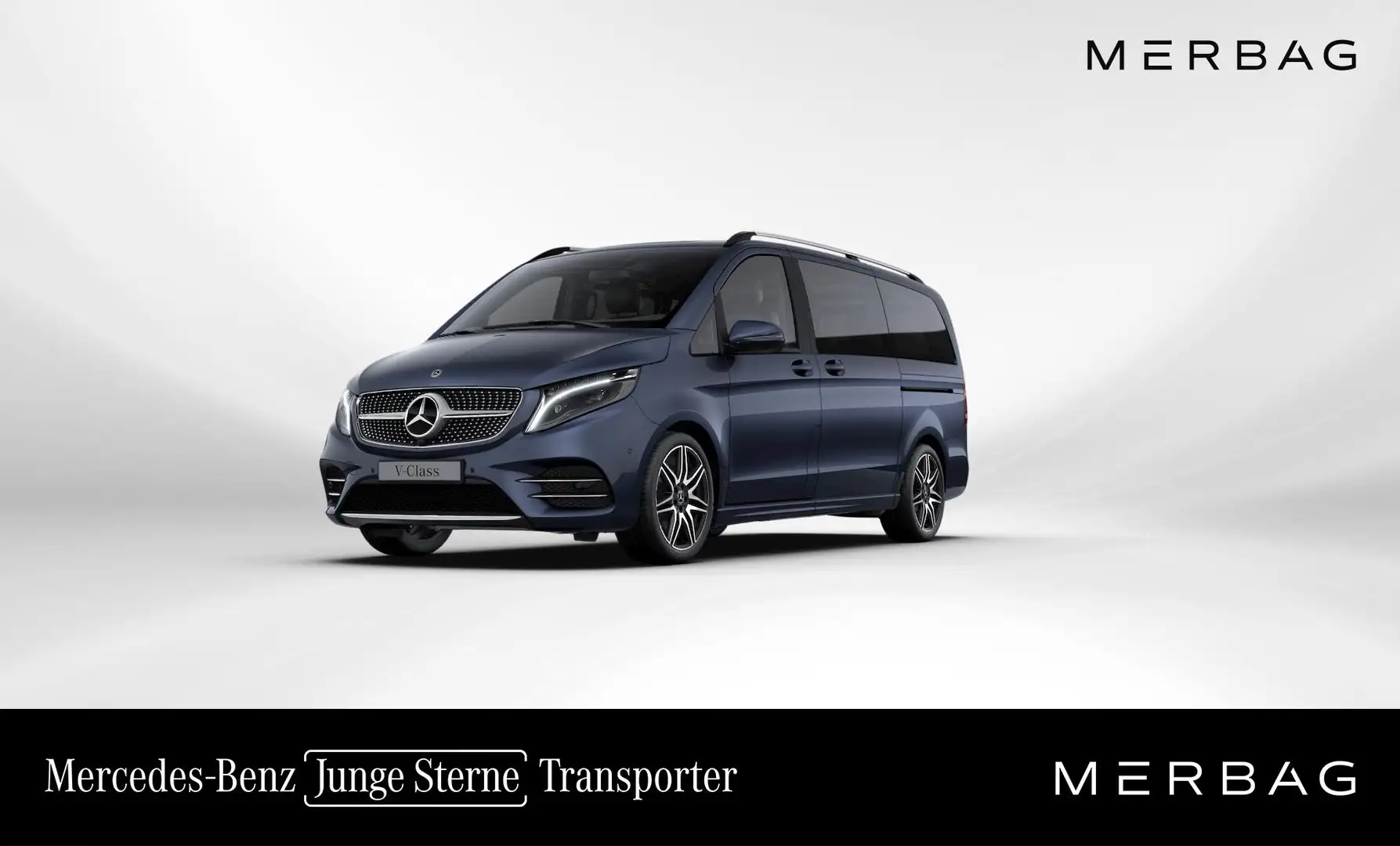 Mercedes-Benz V 300 d 4MATIC Lang Bleu - 1