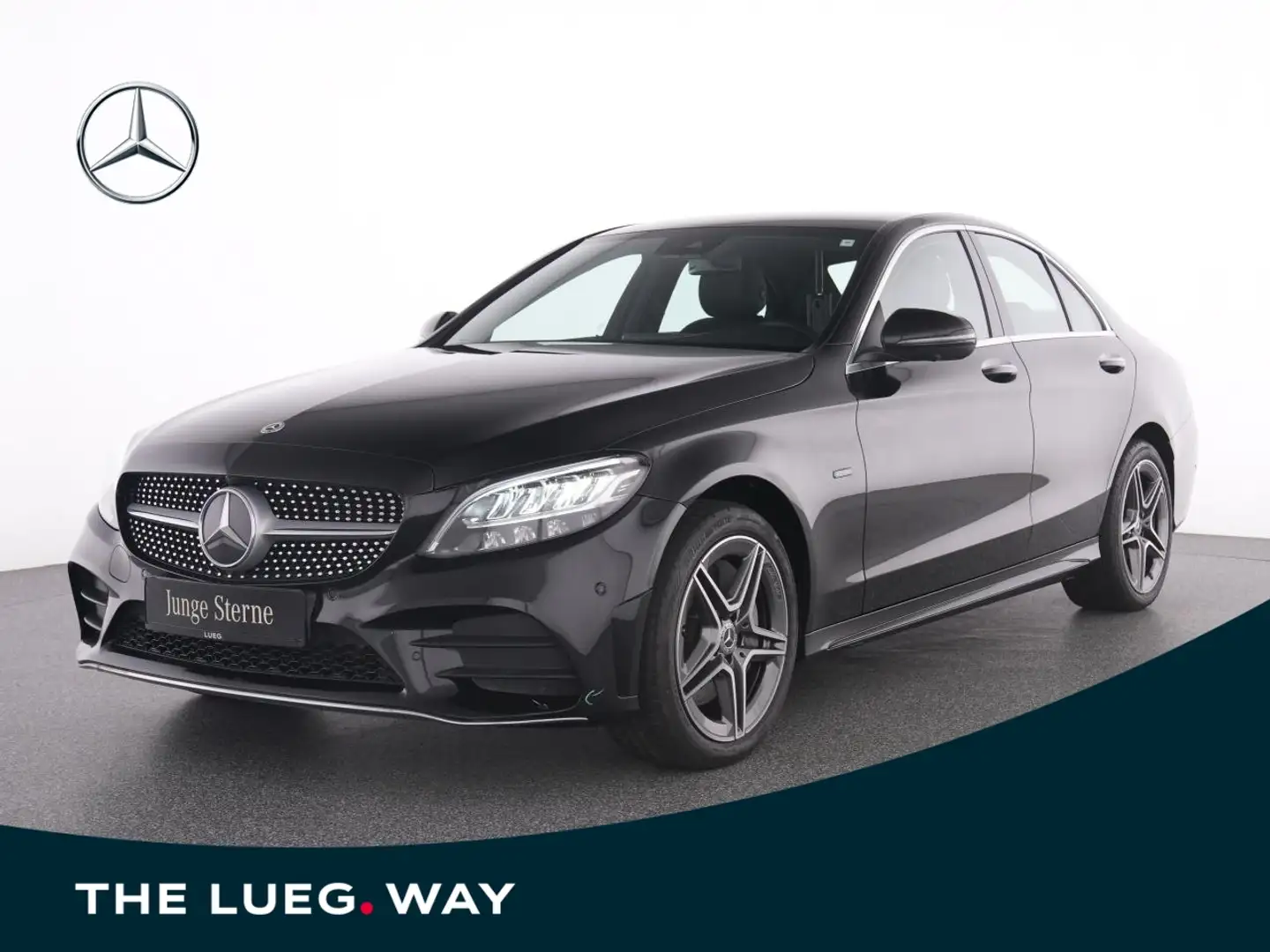 Mercedes-Benz C 300 e 4M AMG+Comand+LED+360+Dist+Tot+PTS+KeyGo Negro - 1