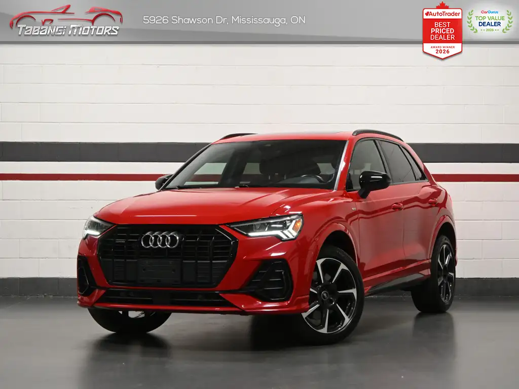 2022 Audi Q3 Progressiv S-Line Black Optics Ambient Light Panoramic Roof Heated Seats