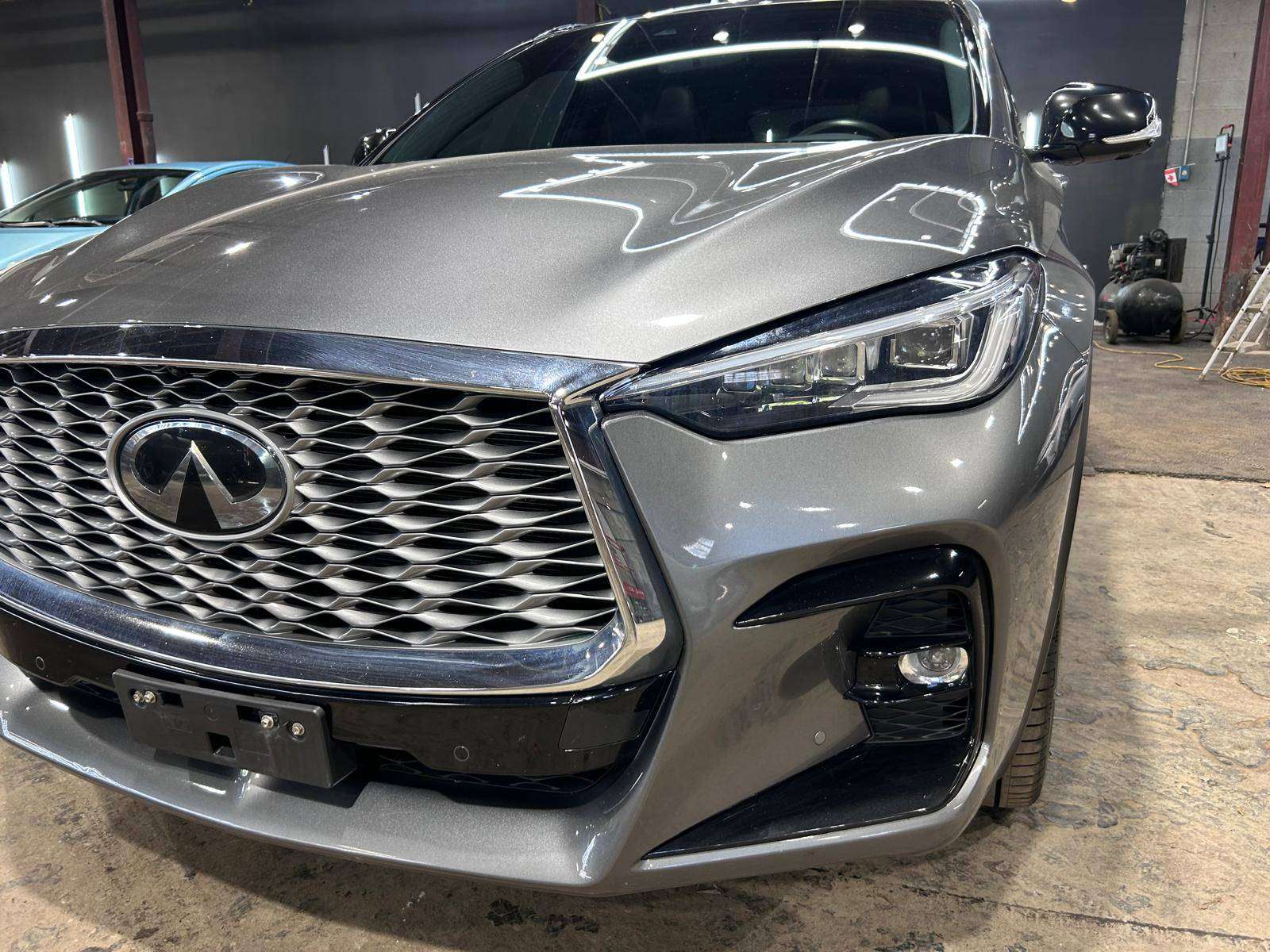 Gray 2022 INFINITI QX55 SUV / Crossover All-Wheel Drive Automatic