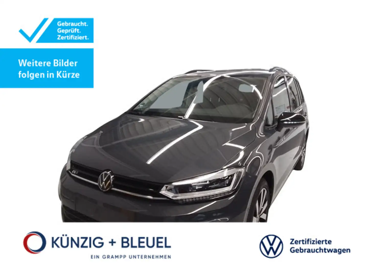 Volkswagen Touran 2.0 TDI R-Line DSG*Nav*AHK*Sound*Kam*7Sit Grijs - 1