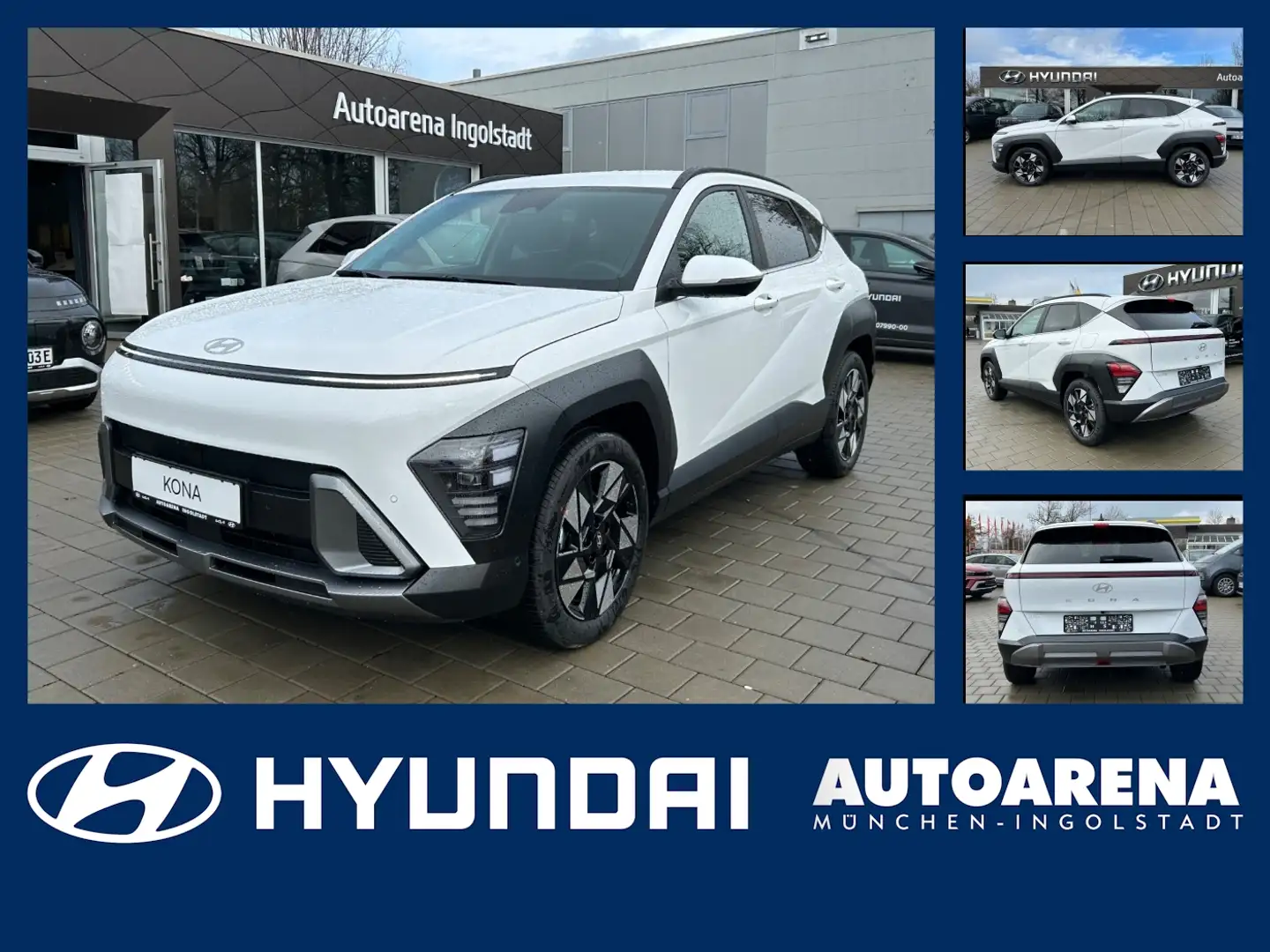 Hyundai KONA 1.6 T-GDI Trend Rückfahrkamera,AppleCarplay Weiß - 1