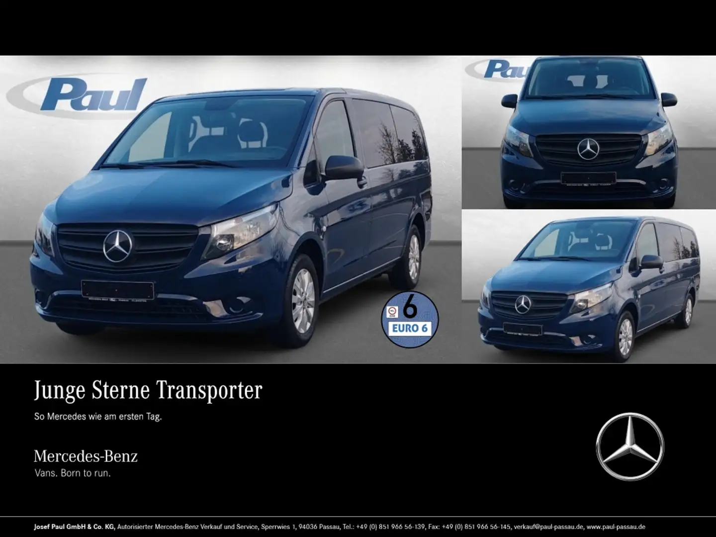Mercedes-Benz Vito 114 CDI Tourer Edition 9G+Kam+Navi+PTS Blau - 1