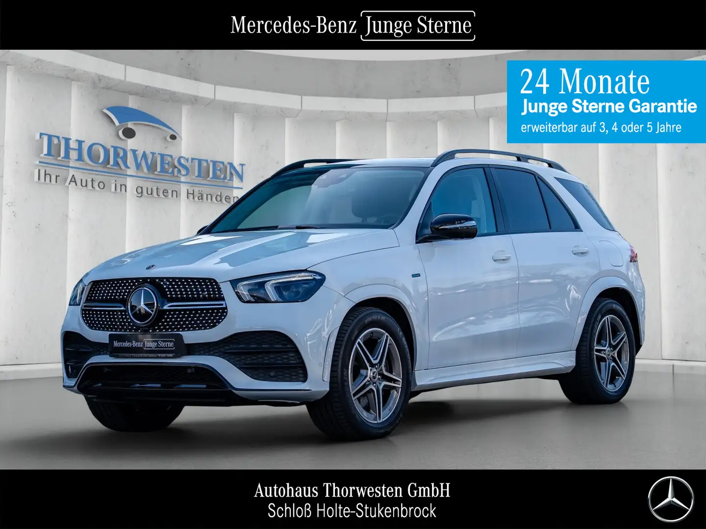 Mercedes-Benz GLE 350 GLE 350 de 4MATIC AMG Line AHK Pano 360° Distro Bílá - 1