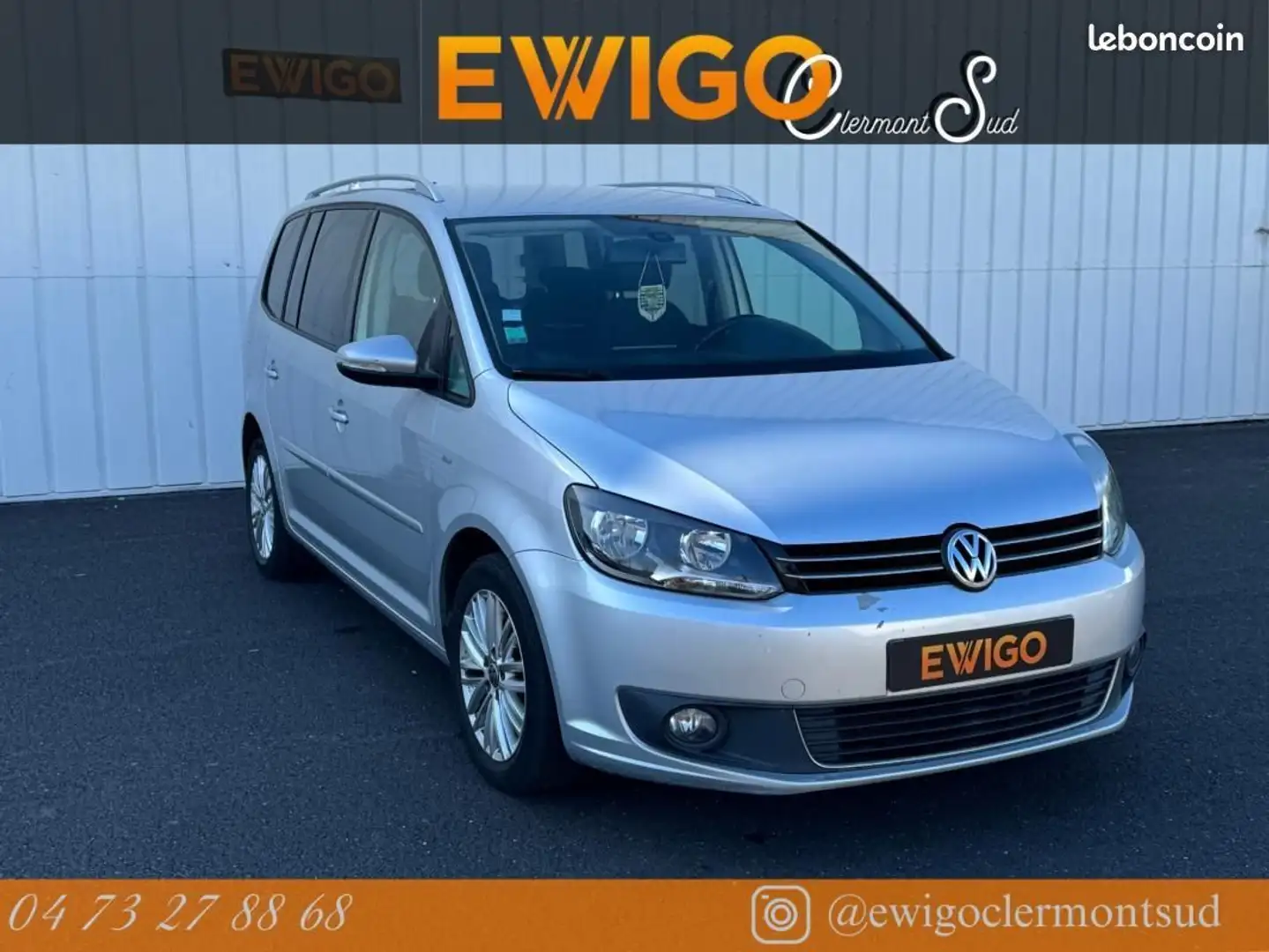 Volkswagen Touran 1.6 TDI 105CH BLUEMOTION CUP 7 PLACES PREMIERE MAI Gris - 2