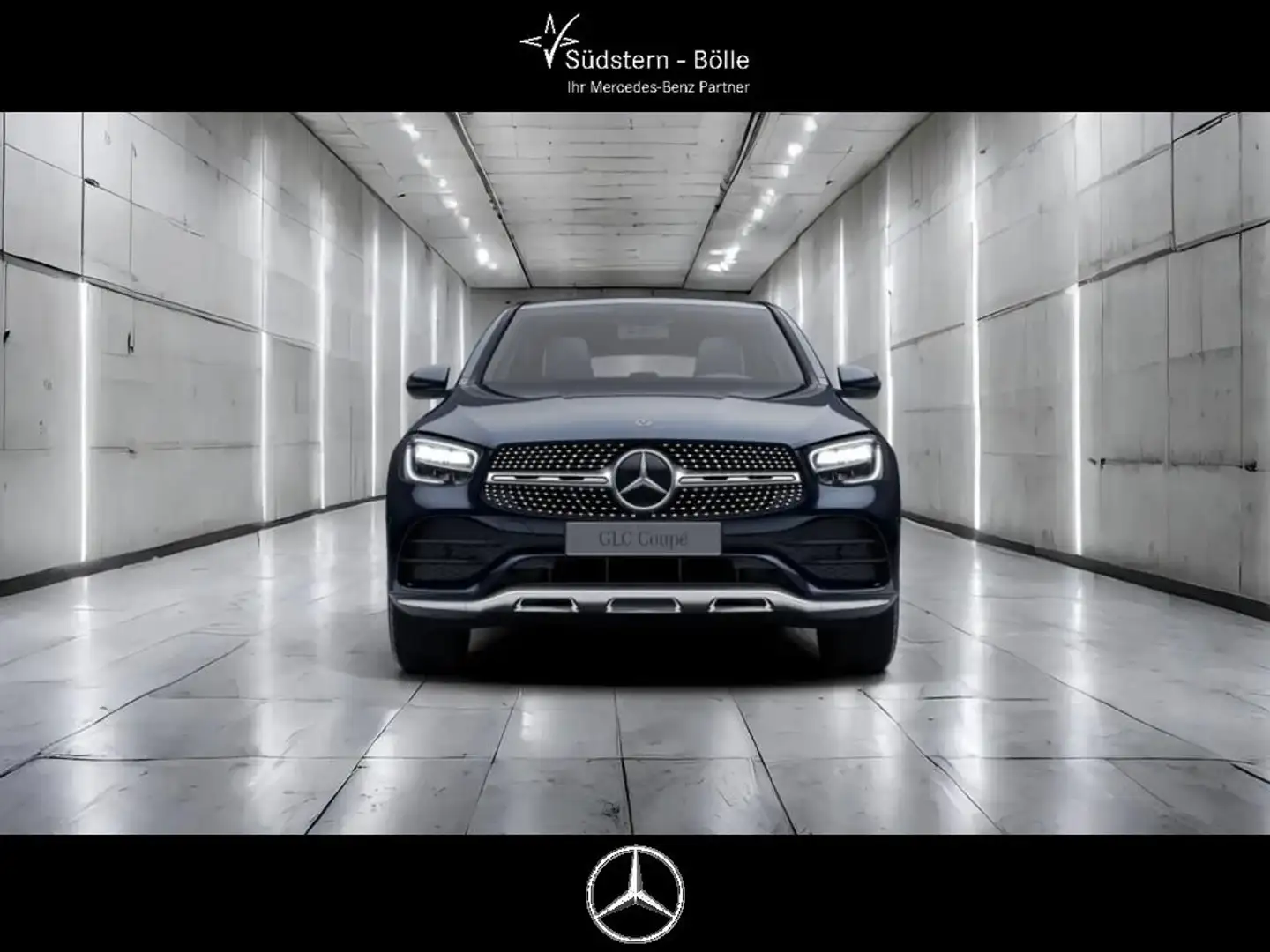 Mercedes-Benz GLC 300 4M Coupé AMG+DISTRONIC+LUFTFEDERUNG+KAM Bleu - 2