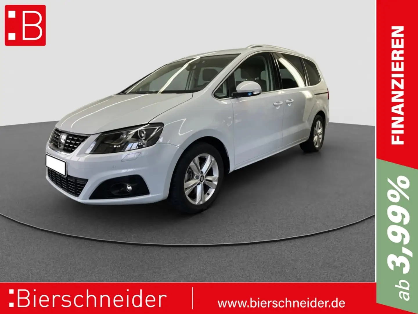 SEAT Alhambra 1.4 TSI DSG AB 279EUR Xcellence AHK STANDH XENON Blanco - 1