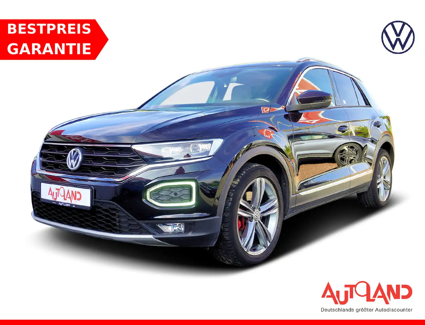 Volkswagen T-Roc 2.0 TSI Sport 4Motion DSG Navi ACC AHK LED Schwarz - 1