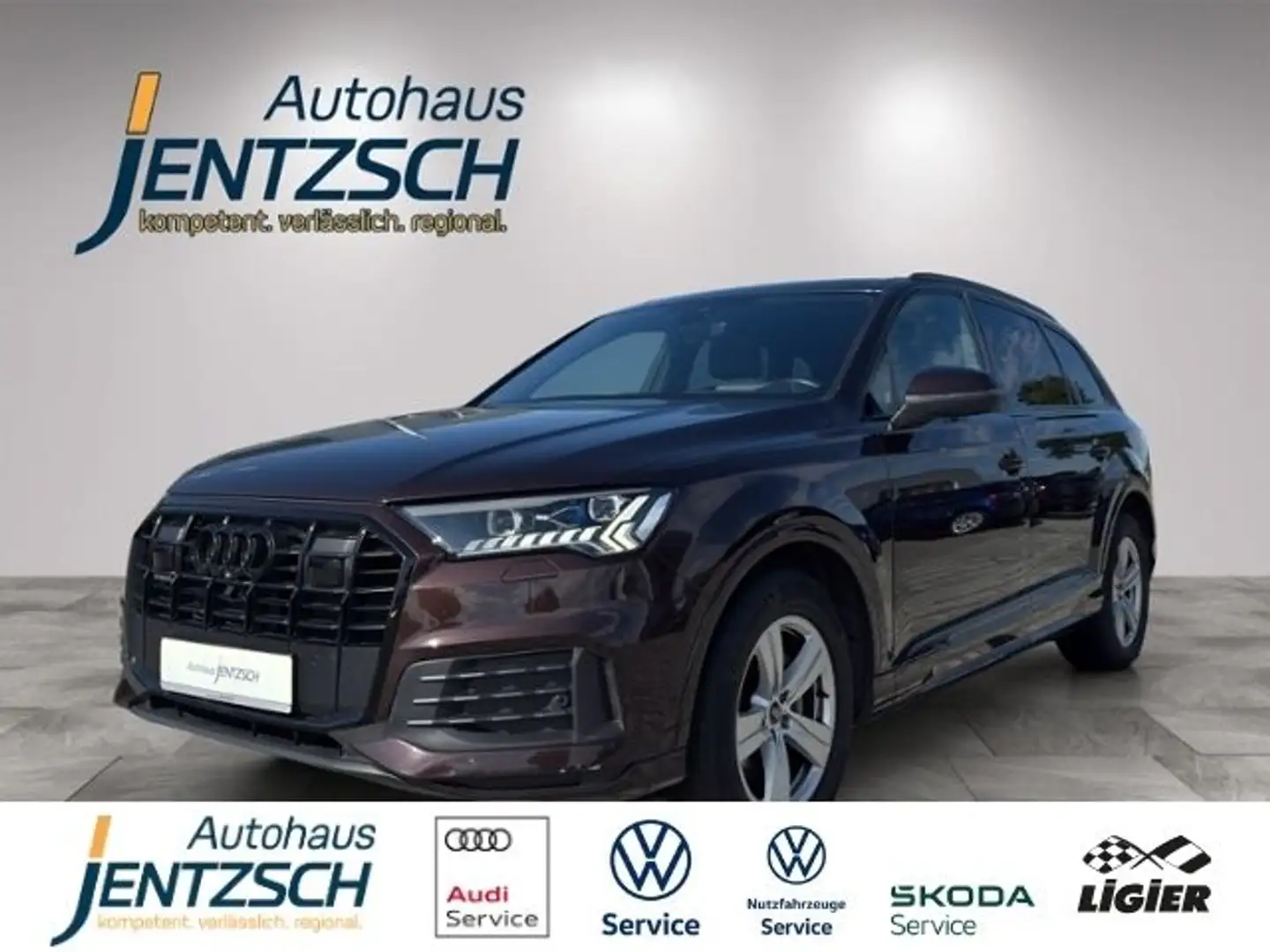 Audi Q7 50 TDI quattro Matrix/BlackLine/AHK Bruin - 1