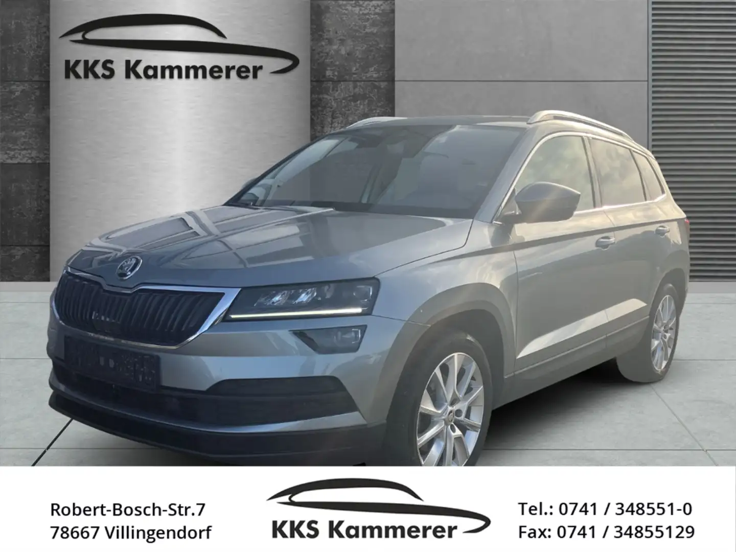 Skoda Karoq Style AHK Navi Memory LED El. Heckklappe Apple Car Grau - 1