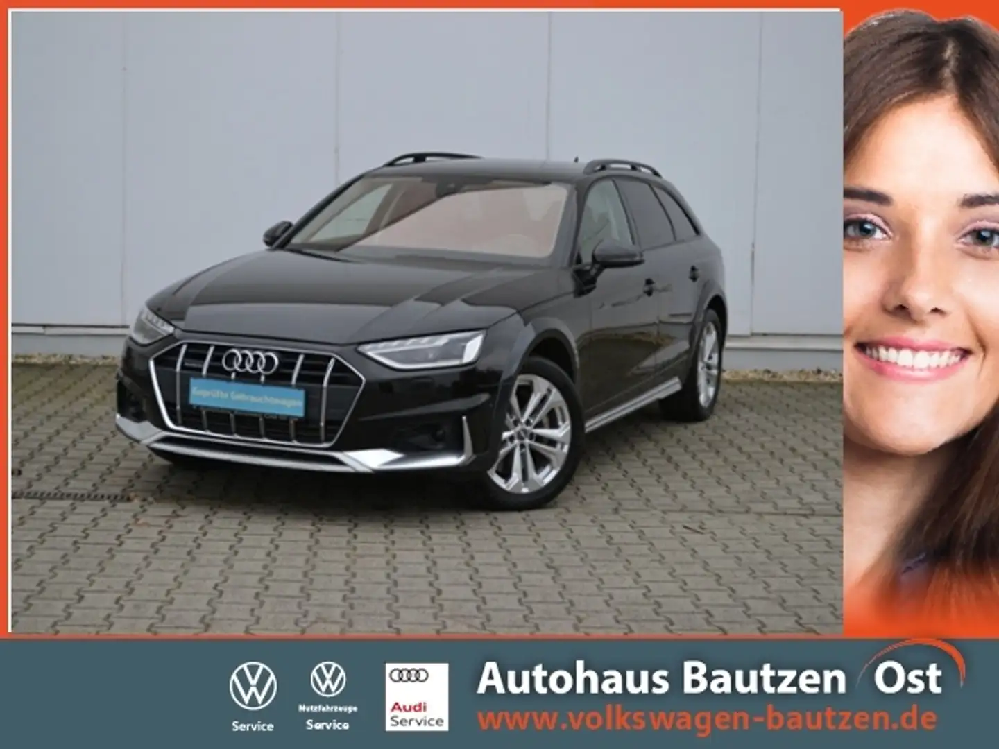 Audi A4 allroad 50 TDI 286 PS qu. Tiptr. AHK/MATRIX/NAVI+HUD/TOUR Schwarz - 1