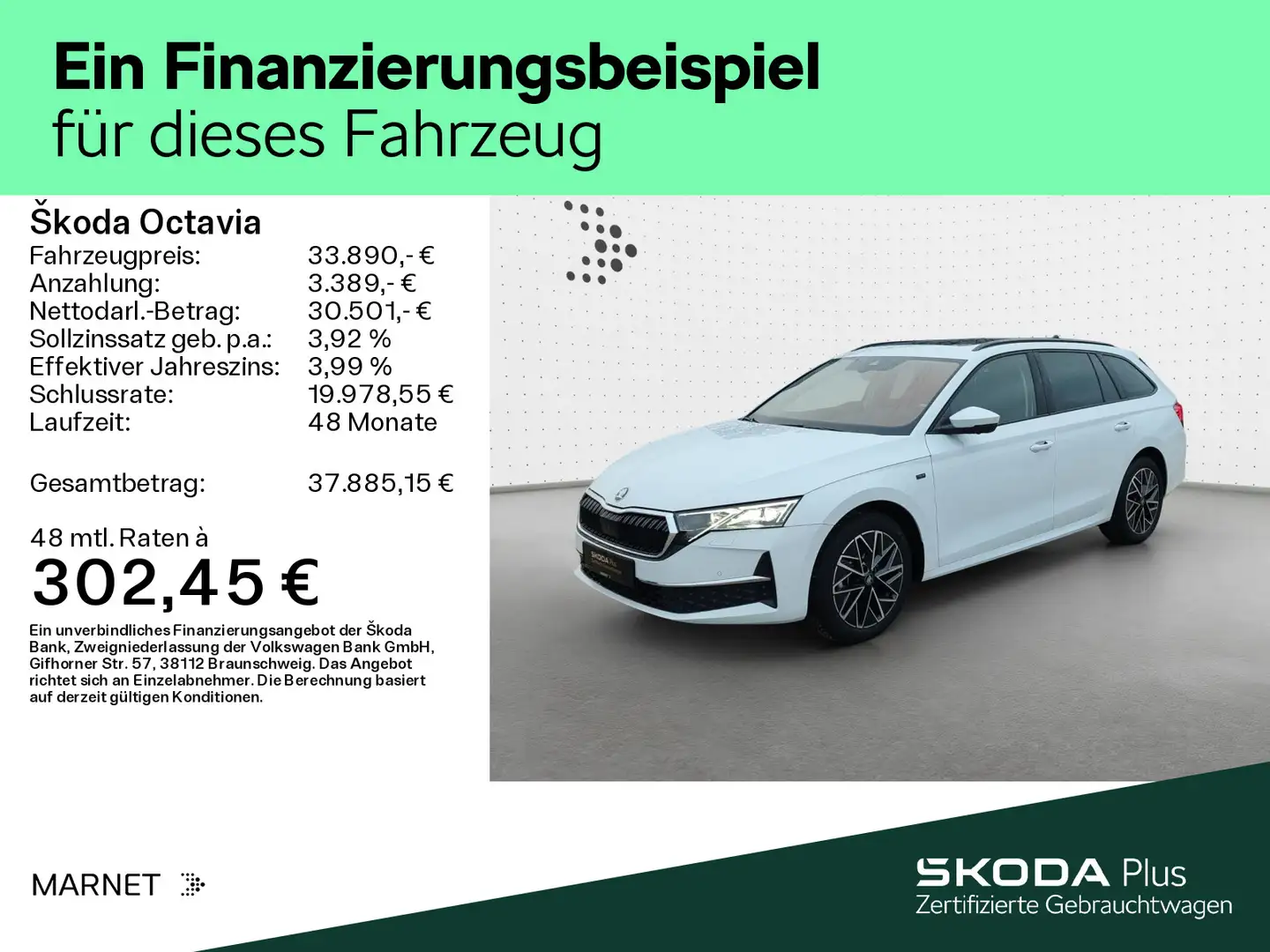 Skoda Octavia Combi 2.0 TDI DSG Tour Navi*AHK*Pano*StH Weiß - 2