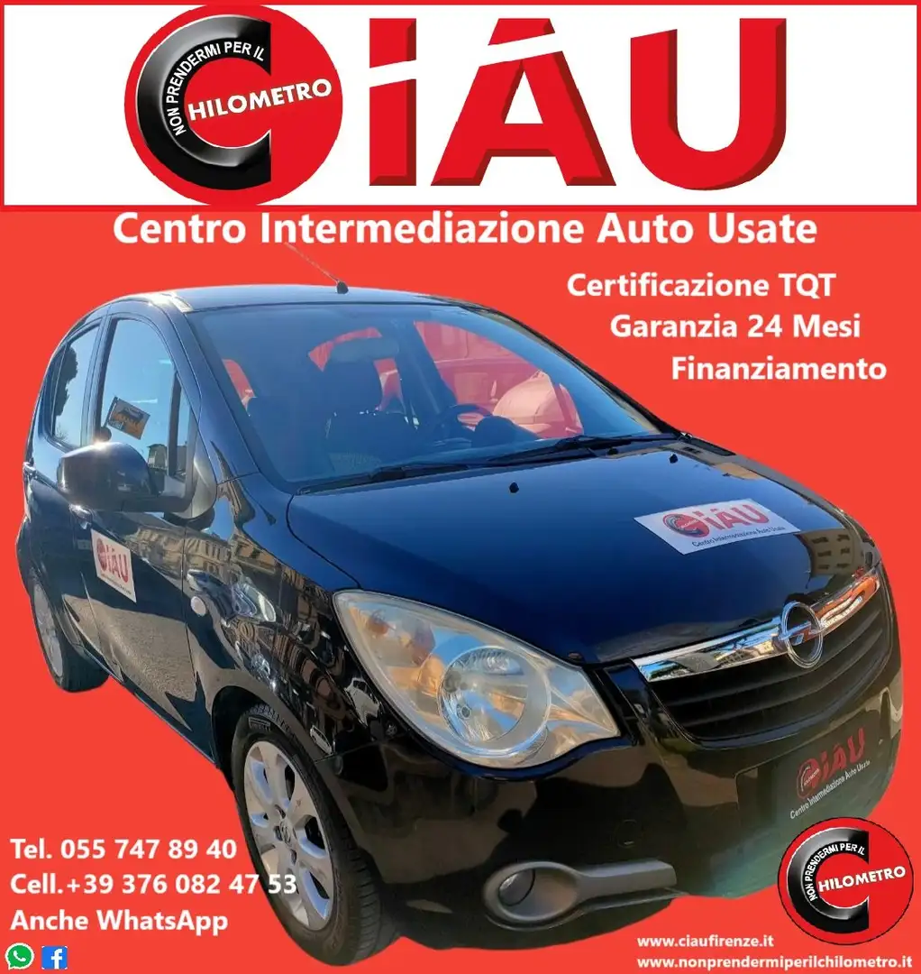 Opel Agila Agila 1.2 16v Enjoy 86cv Negro - 1