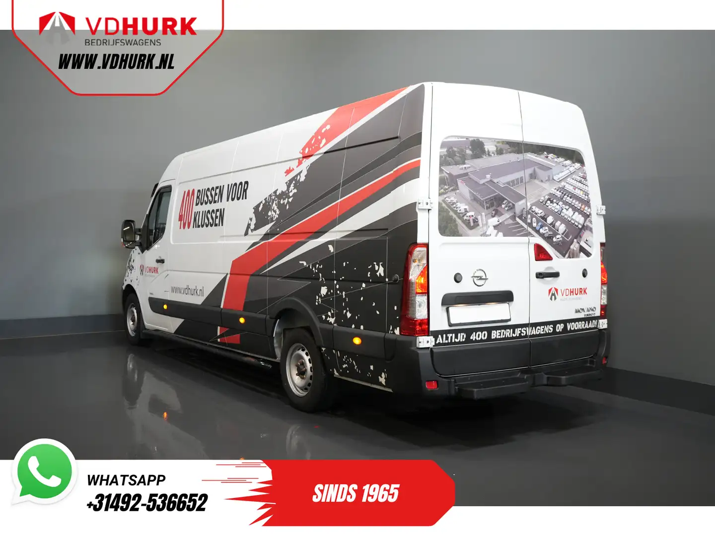 Opel Movano 2.3 CDTI 130 pk L4H2 RWD DEMO 2.5t Trekverm./ Airc Wit - 2