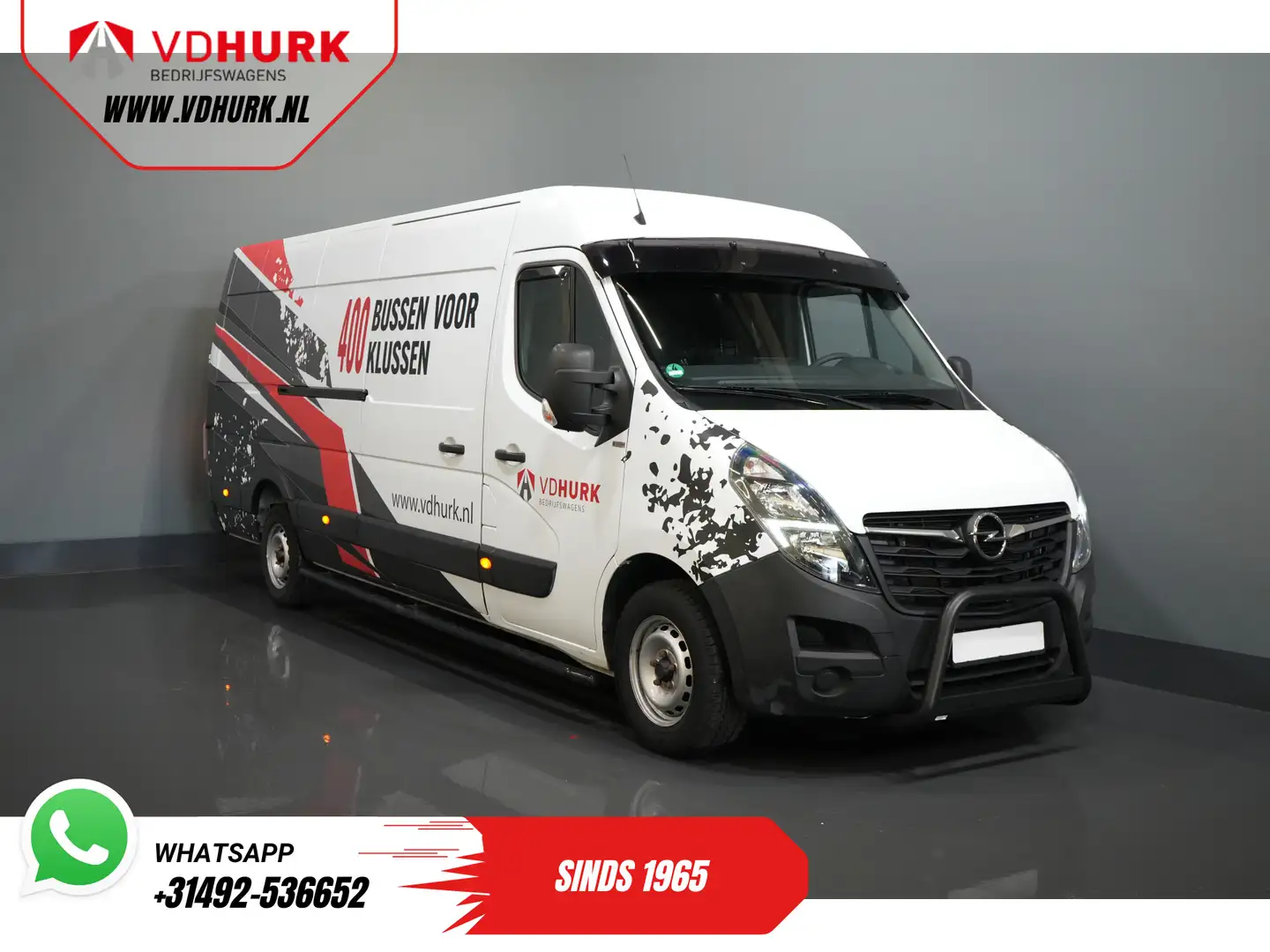 Opel Movano 2.3 CDTI 130 pk L4H2 RWD DEMO 2.5t Trekverm./ Airc Wit - 1