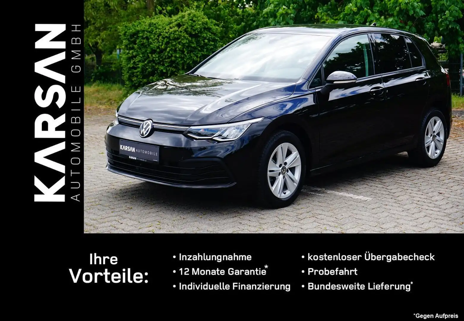 Volkswagen Golf Life/PDC V+H/SHZ/LED/NAVI/AUX/ Negro - 1