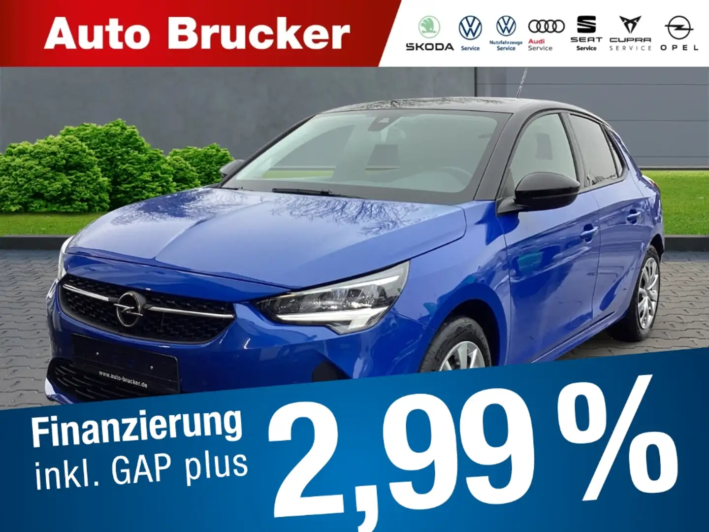 Opel Corsa-e Corsa e Edition+Klimaautomatik+Parksensoren+LED Blau - 1