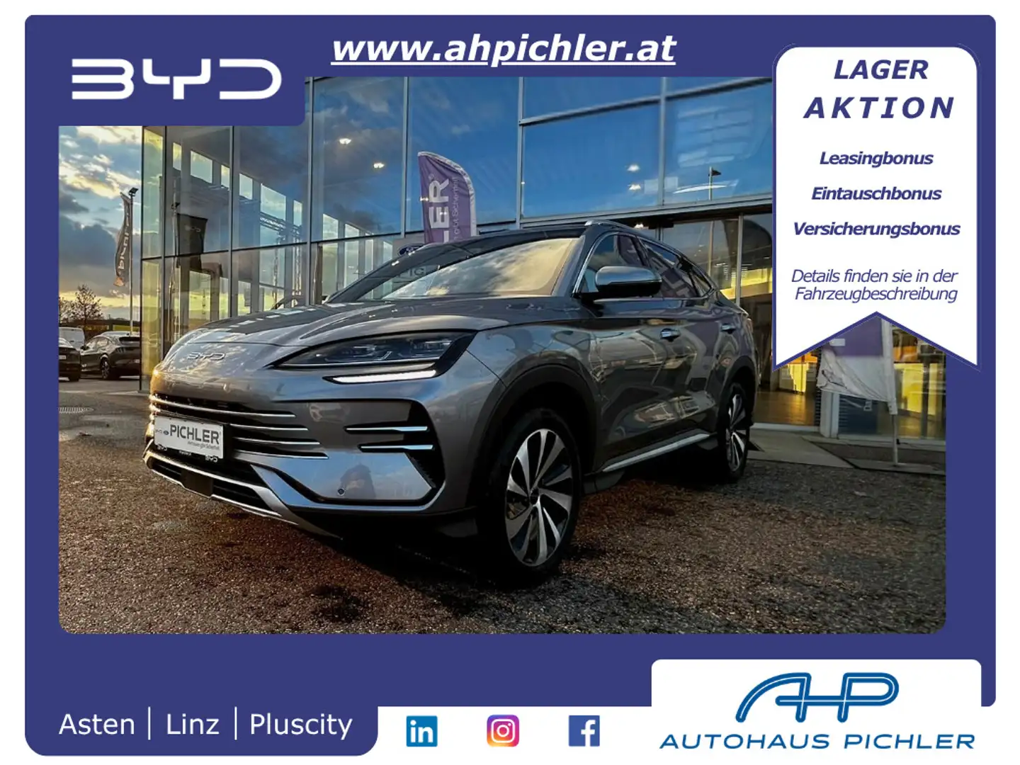 BYD Seal U DM-i PHEV 18,3kWh AWD Design LEASING AKTION Grau - 1