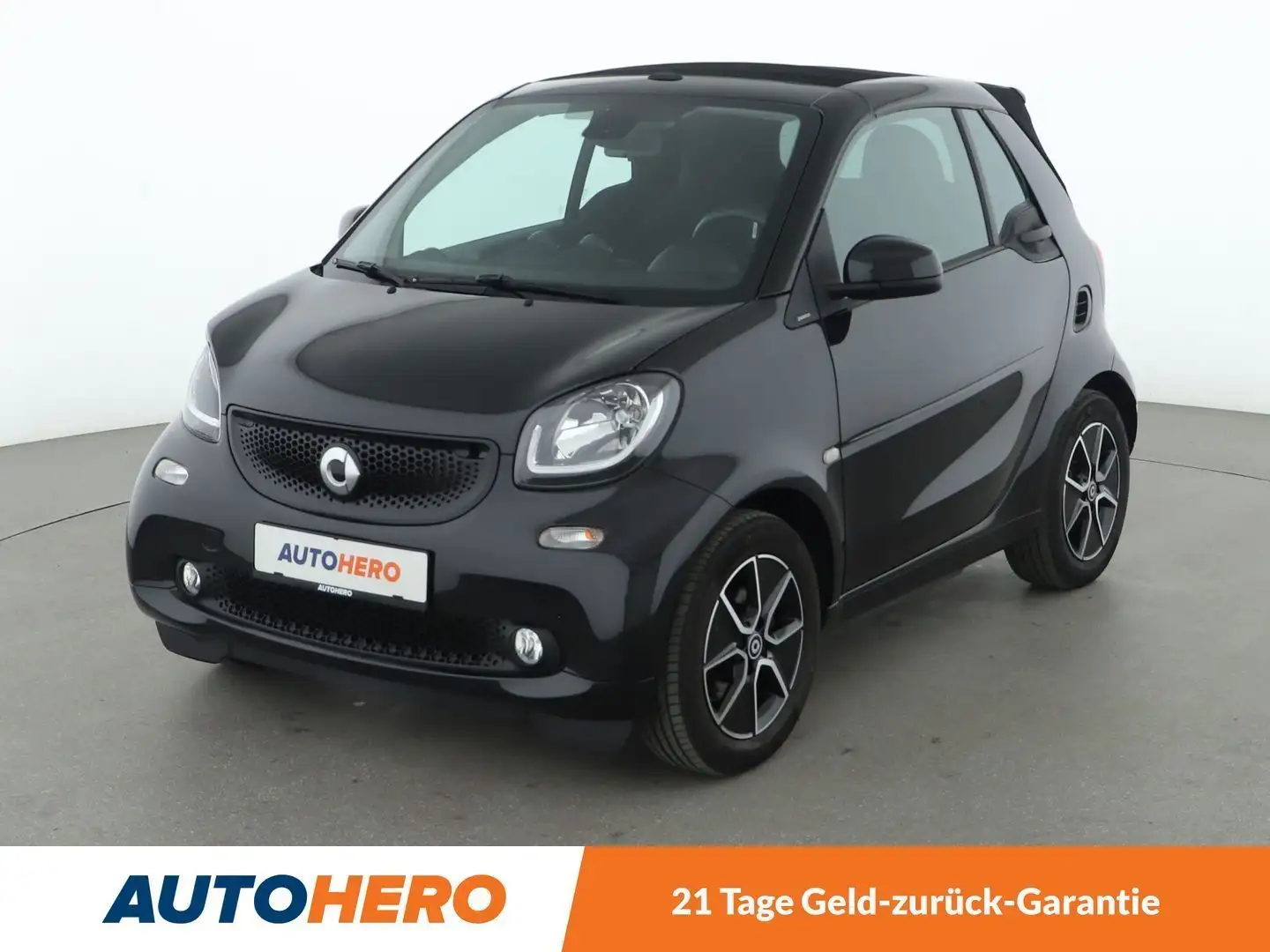 smart forTwo 0.9 Turbo Basis passion Aut.*NAVI*TEMPO*CAM* Schwarz - 1