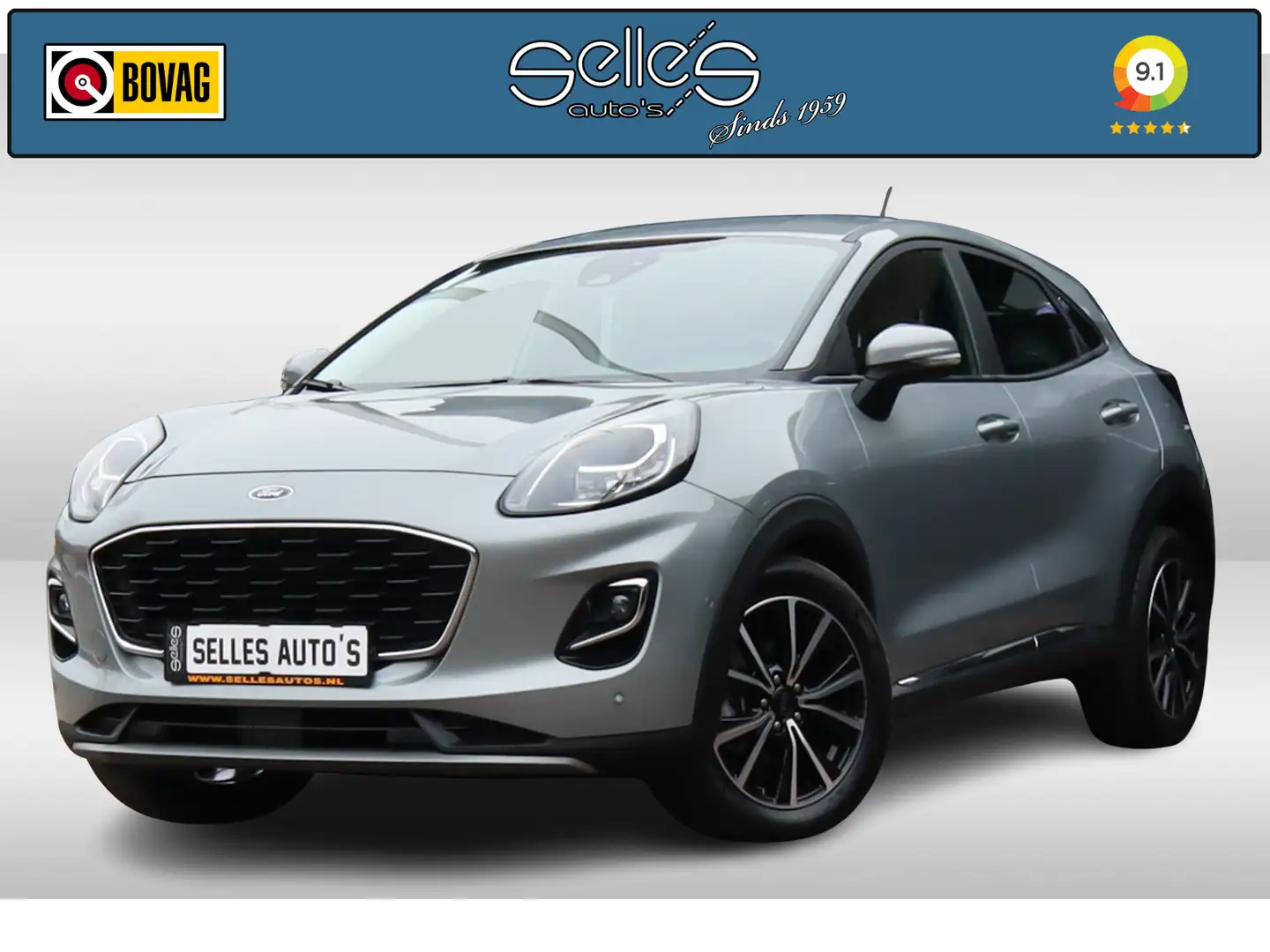 Ford Puma 1.0 EcoBoost Hybrid | Apple carplay | Camera | led Grijs - 1