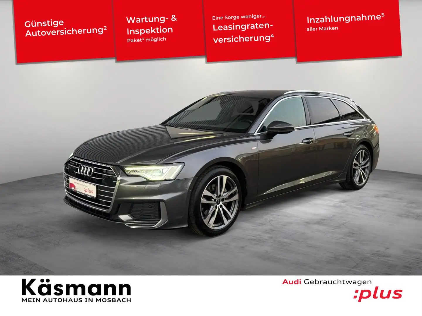 Audi A6 sport 40TDI qu 2xS line AHK MATRIX KAM Grau - 1