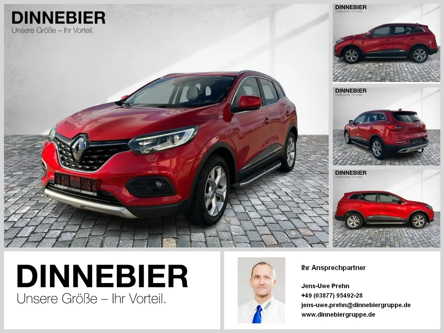 Renault Kadjar Limited DynLicht NAVI TWA Rosso - 1