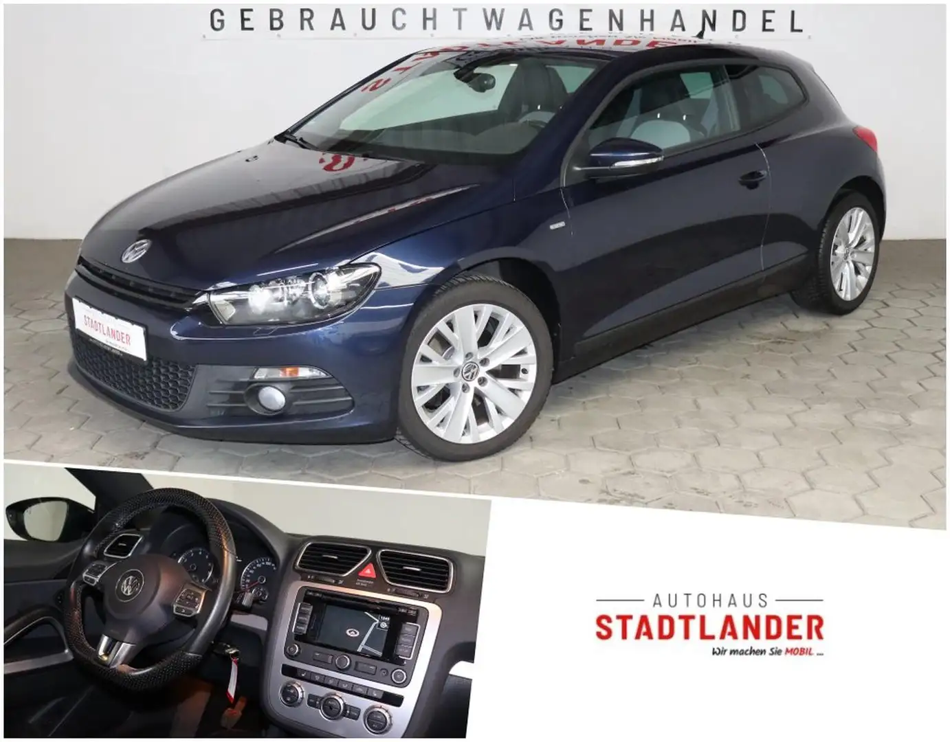 Volkswagen Scirocco 1.4 TSI Life 1.HAND*NAVI*XENON Blau - 1