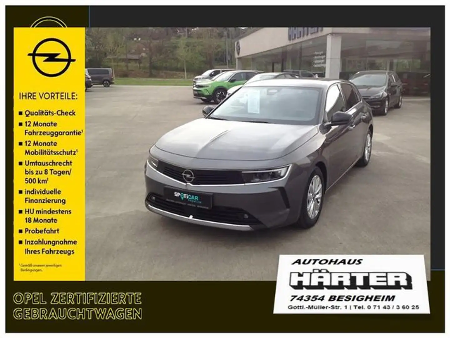 Opel Astra 1.2 Turbo Enjoy Kamera PDC V H SHZ LHZ Gris - 1