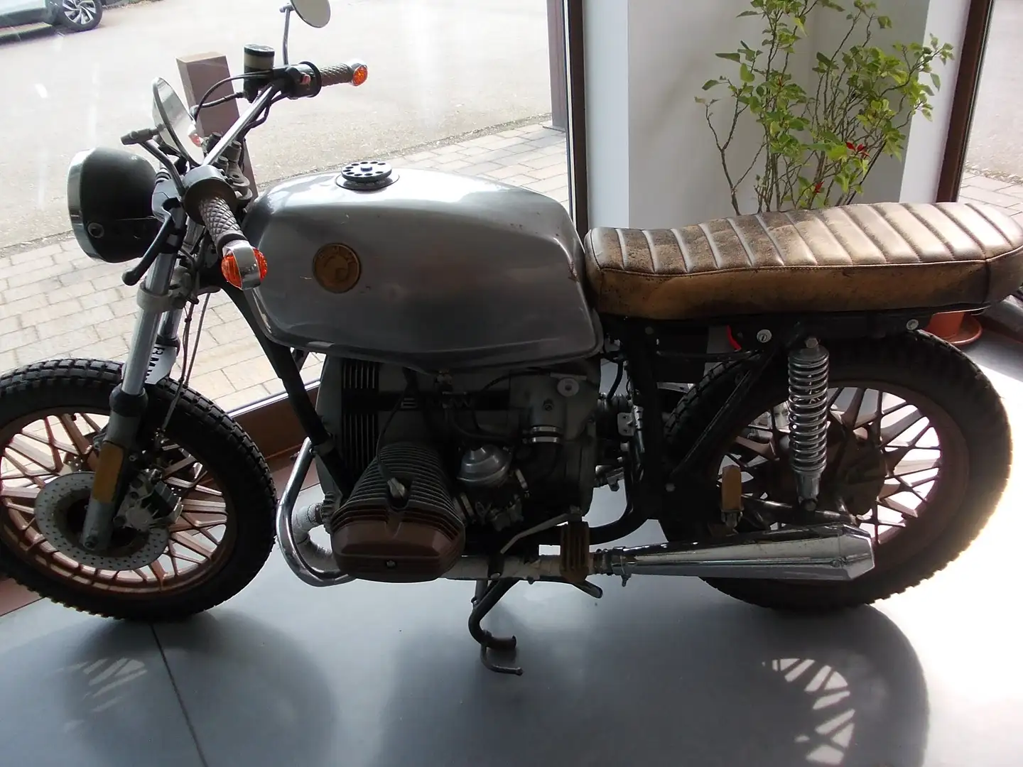 BMW R 45 cafe race Plateado - 2