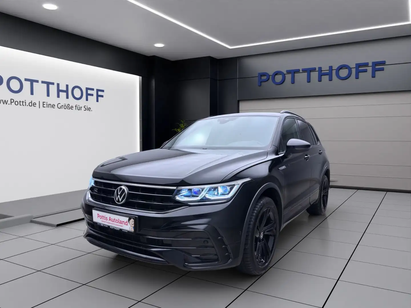Volkswagen Tiguan 2.0 TDI DSG 4M R-LINE NAVI AHK KAMERA KLI Noir - 1