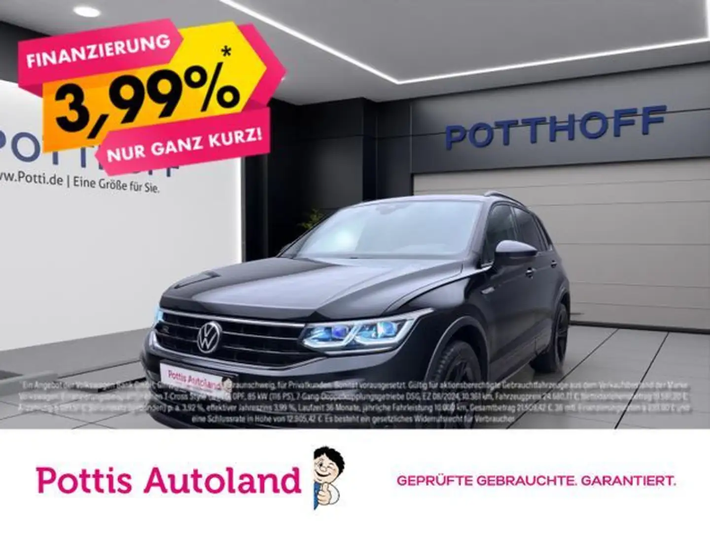 Volkswagen Tiguan 2.0 TDI DSG 4M R-LINE NAVI AHK KAMERA KLI Schwarz - 1