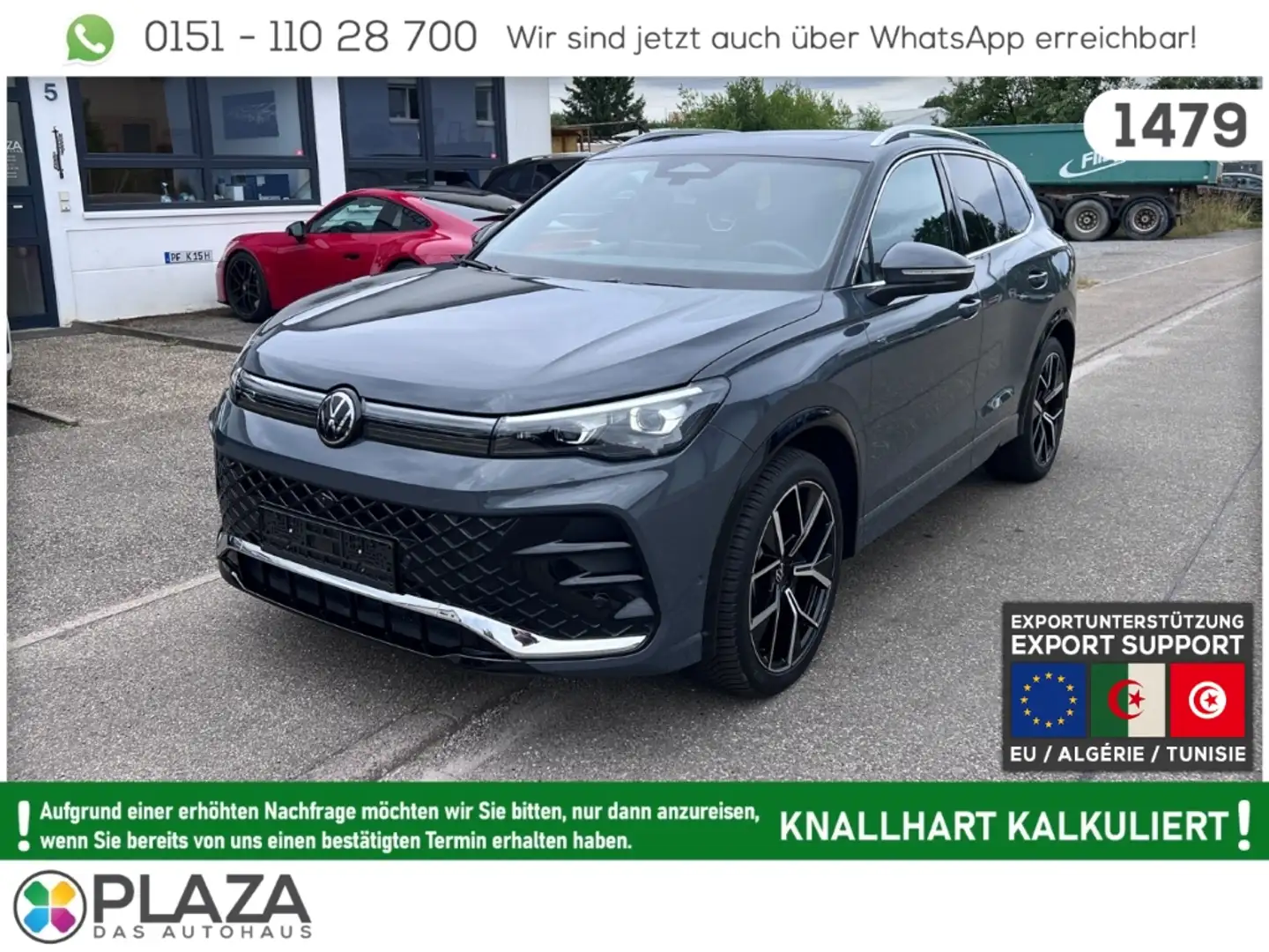 Volkswagen Tiguan 1.5eTSI R-Line HUD PANO ACC IQ 360 H/K 20'' Grau - 1