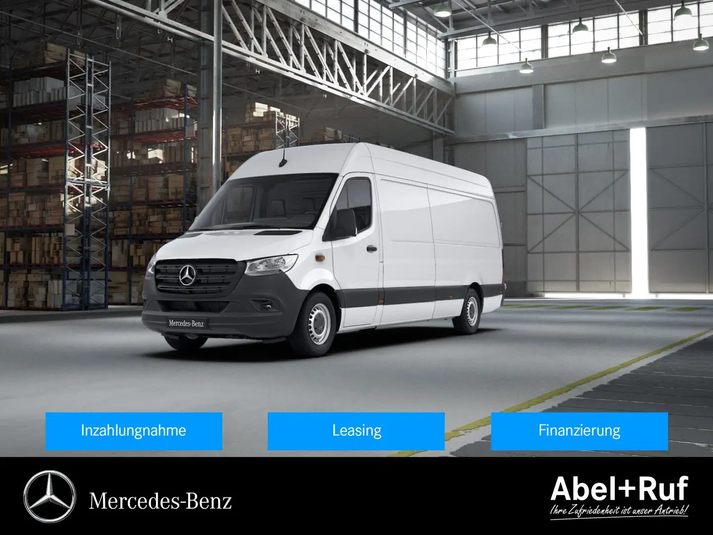 Mercedes-Benz Sprinter 317 CDI Kasten L3H2 MBUX+SHZ+DAB+360° Weiß - 1