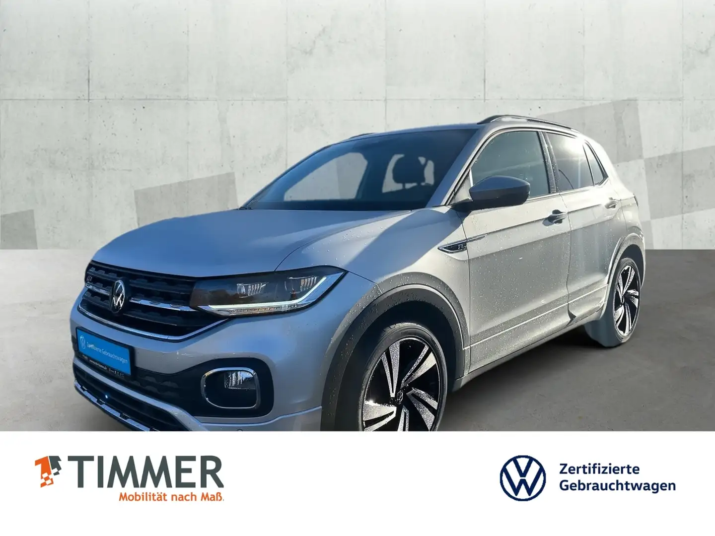 Volkswagen T-Cross 1.0 DSG R-LINE *ACC*LED *NAVI *APP *DAB* Silber - 1