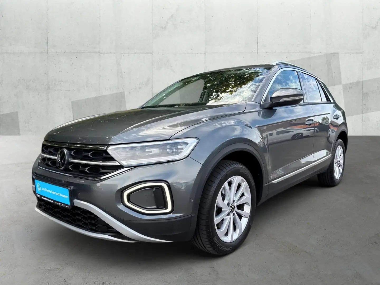 Volkswagen T-Roc 2.0 TDI DSG STYLE *IQ.LIGHT *ACC *APP *NAVI *DAB+ Grau - 2