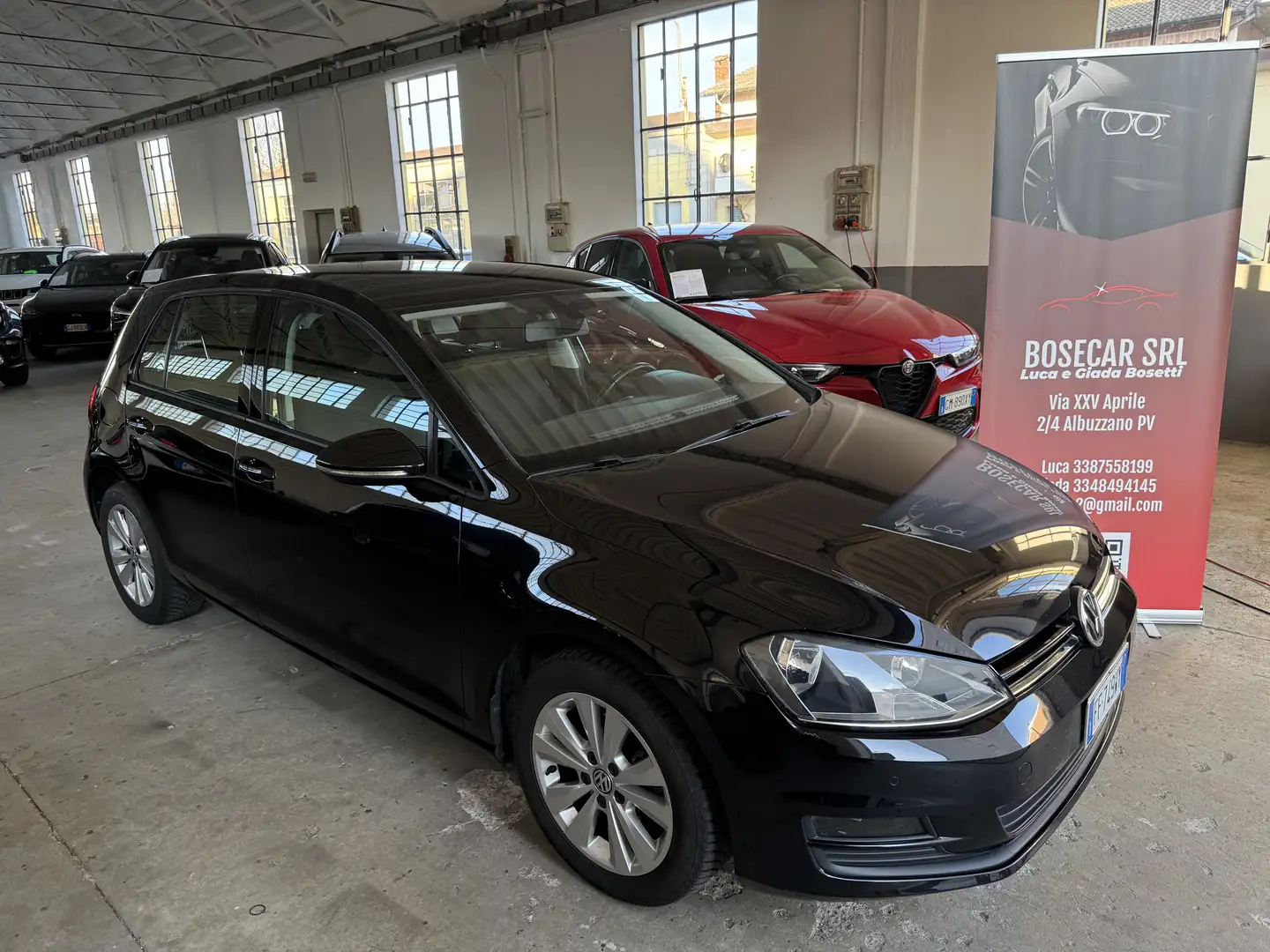 Volkswagen Golf 5p 1.6 tdi Business 110cv dsg UNICO PROP TAGLIANDI Nero - 1