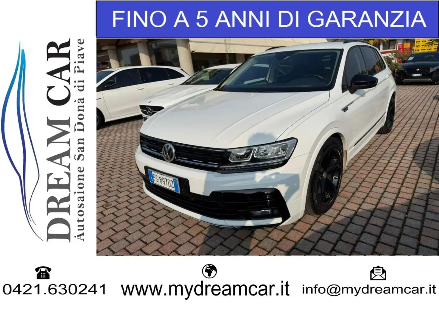 Volkswagen Tiguan 2.0 TDI 150CV DSG Advanced R-LINE Blanc - 1