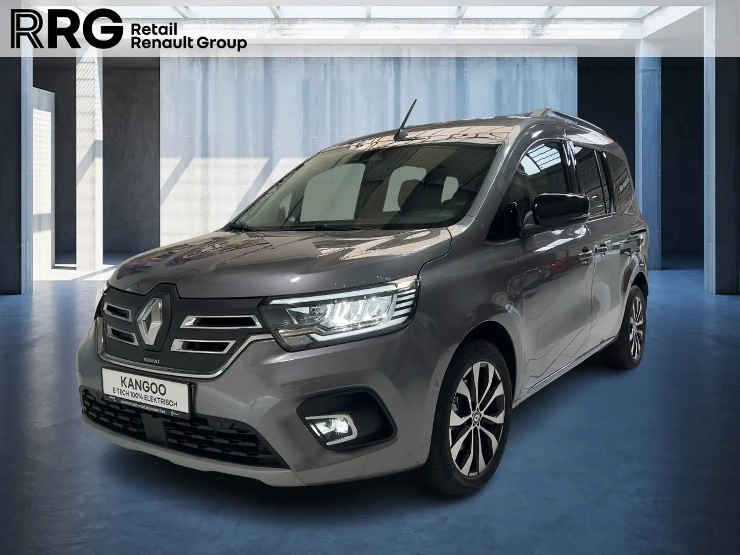 Renault Kangoo E-TECH 100% el. Paket Techno EV45 AC22 Gri - 1