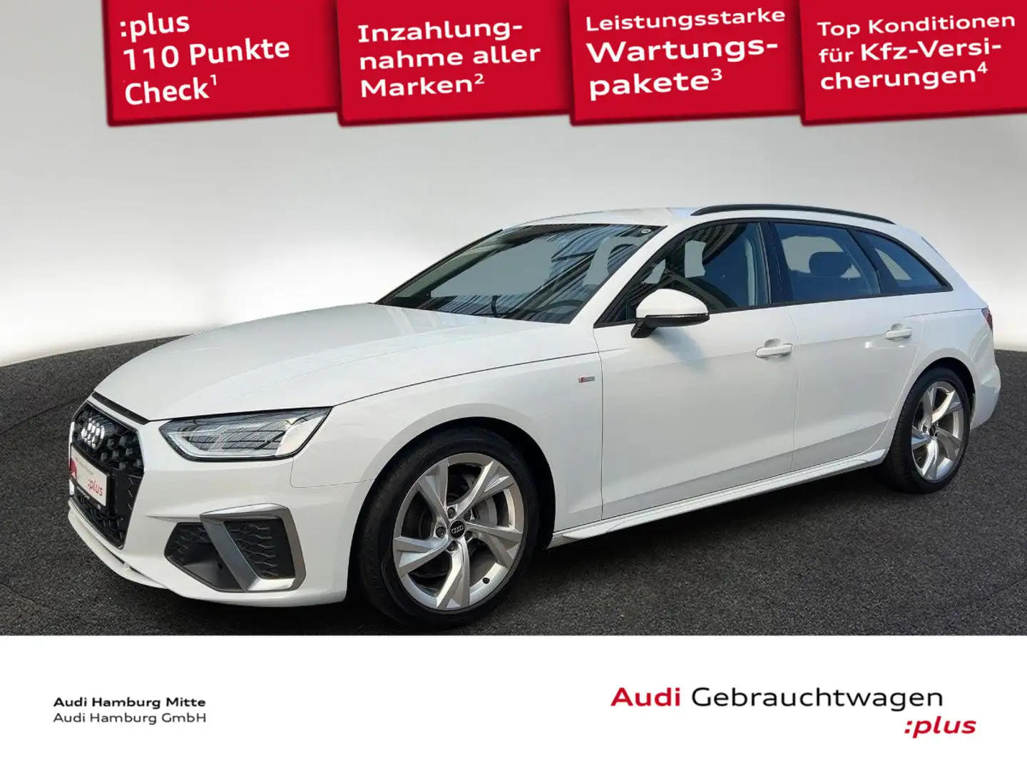 Audi A4 40 TDI S line S tronic Navi Virtual Sit Blanc - 1